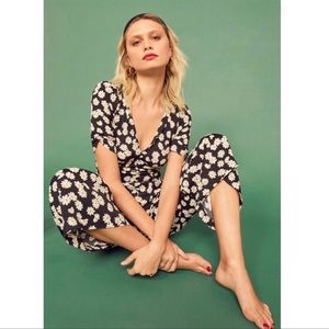 NWT Reformation Marlena Daisy Jumpsuit SZ 2